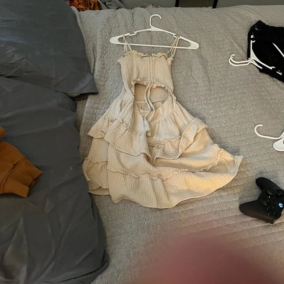 Cream Ruffled Dress - Picture 1 of 1